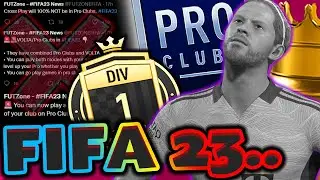 Brand New FIFA 23 *PRO CLUBS* Leaks | Drop-in, Cross-Play, Tattoos, Skill-Tree | My Reaction (rant)