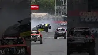 Как затмить всех на финише гонки в Аделаиде #nascar #supertruck #shorts