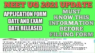 NEET UG 2021 APPLICATION FORM DATE RELEASED.How to fill form kaise bhare.#shorts.