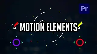 30 Free Motion Graphics Elements Pack for Adobe Premiere Pro.