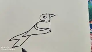 Hindi alphabet make bird scenery #alphabet #drawing #easydrawing #drawing4kids