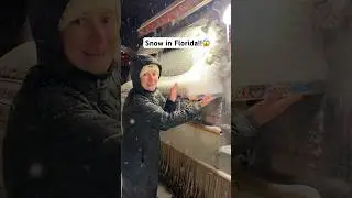 Insane snow in Florida! #floridasnow #snowinflorida #florida #30a #floridavacation #seaside