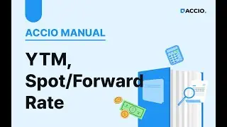 [아씨오 매뉴얼] 30. YTM, Spot/Forward Rate