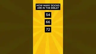Сколько книг в Библии? Библейская викторина - Библейские мелочи - Библейская история