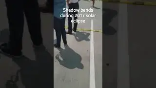 shadow bands during 2017 solar eclipse
