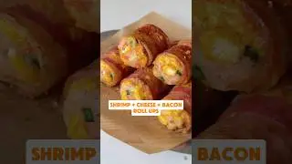 Cheesy, bacon-wrapped shrimp? Yep, it&rsquo;s as good as it sounds! Yum! 🦐🥓🧀🔥 #musttry #recipe #shorts
