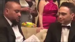 عقد قران حسام حبيب وشيرين عبد الوهاب وتسابق الضيوف علي المنديل