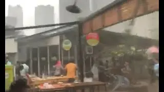 Puting Beliung Landa Kawasan Kuningan, Jakarta