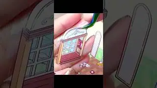 (ASMR) immersive landscape Scene Stickers - Music Bar - Relaxing #shorts #diy #sticker