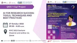 The 3rd I Cap Research Seminar - AI for Research Success: Tools, Techniques and Best Practices