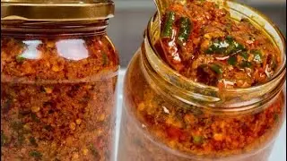मिर्ची का अचार  10 मिनट में तैयार, तीखा खट्टा बिना खाये रह न्ही पाओगे 