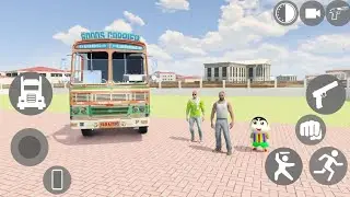 😱 Franklin Visit House By Indian Truck - INDIAN BIKE DRIVING 3D