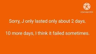 12 days of J, failed!