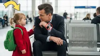 « VOUS ÊTES AUSSI PERDU ? » UNE PETITE FILLE DEMANDE AU MILLIONNAIRE SOLITAIRE À L’AÉROPORT… ET QUE…