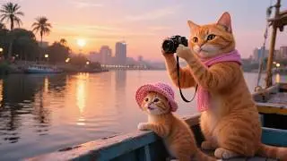 Cute Kitten Bella&rsquo;s Full Adventure 🐾 School, Fun, Accident & Egypt Story #funnyvideo #cute #funny