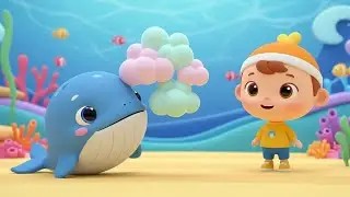 Ops! A Baleia Bebê Esbarrou na Nuvem de Bolhas | Canção Infantil Divertida | Rimas para Crianças
