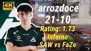 【POV+Utility】SAW arrozdoce (21-10) vs FaZe (Inferno) | IEM Cologne 2024 #cs2 #pov