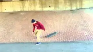 Pop shuv-it to switch Manuel down steep bank