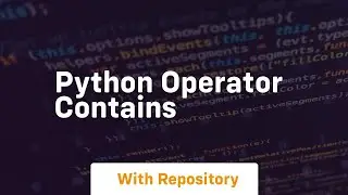 python operator contains