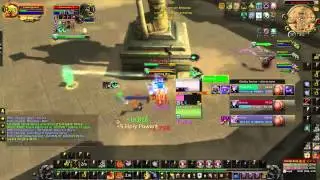 WoW WoD - 2k Rated Arena 3v3 - Ret Hunt Disc VS Dk Lock MW. Many Dmg..