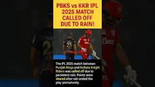 IPL Match off due to rain