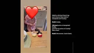 Michael Sheen and his daughter Mabli identify Good Omens dolls (PREPARE FOR CUTENESS OVERLOAD!!! ❤)