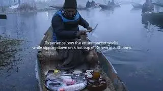 Experience the Hidden Gem of Dal Lake Floating Market in Srinagar!