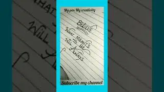 Do u believe? Beautiful Handwriting,learning skills#shorts#viralvideo#youtubeshorts#writing