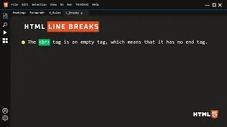 Line Break in HTML | BR Tag Explained with Examples (HTML5 Tutorial)