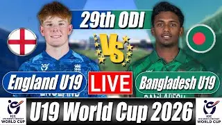 Live Cricket Score | Bangladesh U19 vs England U19 | Ball by Ball Scorecard