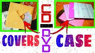 How to Make a paper CD/DVD cover | Homemade paper cover | origami CD/DVD case
