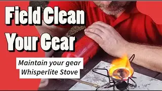 How to Field Clean Your Whisperlite Camp Stove with Naphtha - Gear Care #shorts #scout #camping