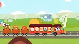 Panda Train Cartoon Video || Kids Cartoon Video