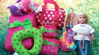 Luggage and Travel Set and Packing for American Girl Vacation!