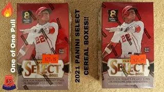 OPENING 2 CEREAL BOXES OF 2021 PANINI SELECT BASEBALL:  1 of 1 PULL!! ⚾🔥