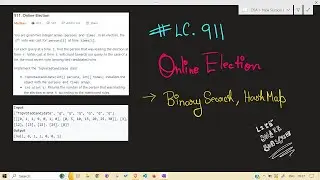 LeetCode | 911. Online Election | Binary Search
