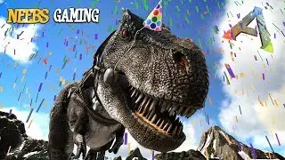 T-Rex Birthday Party!!! - Ark Survival Evolved