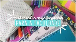MATERIAL ESCOLAR 2018 + ORGANIZAÇÃO PARA A FACULDADE FEAT. STUDY AND PLAN