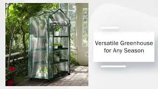 Tier Mini Greenhouse - Portable Greenhouse with Locking Wheels and PVC Cover for Indoor or outdoor