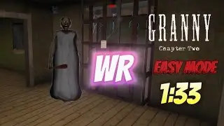 Granny 2 - Easy Mode Any% Speedrun 1:33 World Record Door Escape