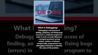 What Is Debugging? #ai #vision #technology #software #programming #debugging #shorts