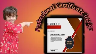 Professional Certificate Design in Ms office word.