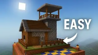 Minecraft House Tutorial : (#1) Large Wooden Survival House (How To Build)