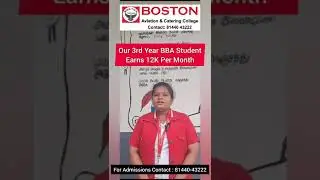 Our 3rd Year BBA Student Earns 12K Per Month | Boston College | 100% Job Placement Guarantee