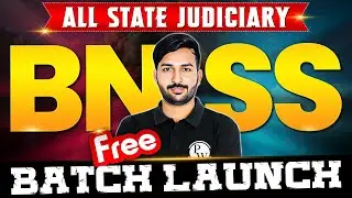 Launching BNSS 2023 Free Series 🔥| For All State Judiciary Exam 2025 | Judiciary By PW