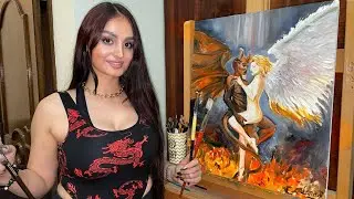 I'm back    Painting in 1 hour |Lana Rose