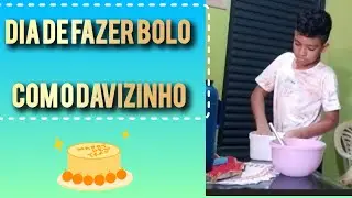 Por trás do crochê: Ensinado o Davizinho fazer bolo de fubá. Venha conferir o resultado.