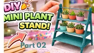 Miniature Plant stand from popsicles ( Part 02 )