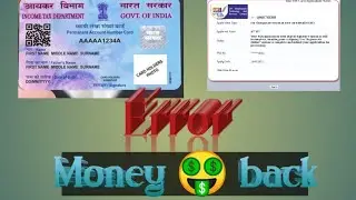 pan card correction error get money 💰 refund #pancard #pancardrefund #uti #nsdl