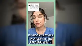 Is Vegan Leather Worse For The Environment? #shorts